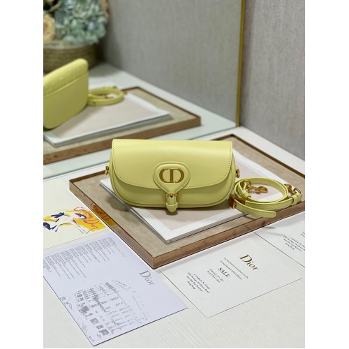 DIOR BOBBY EAST-WEST BAG Box Calfskin M9317S Lemon
