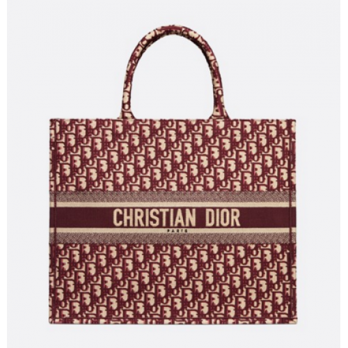 DIOR BOOK TOTE BAG VAN KALFSLEER MET RELIEF M1286Z