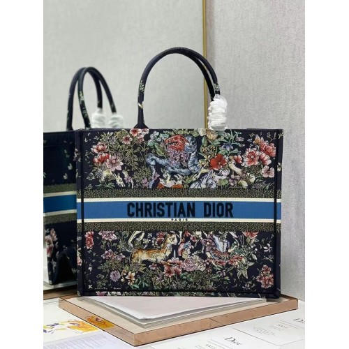 DIOR BOOK TOTE Embroidery C1286-29 black