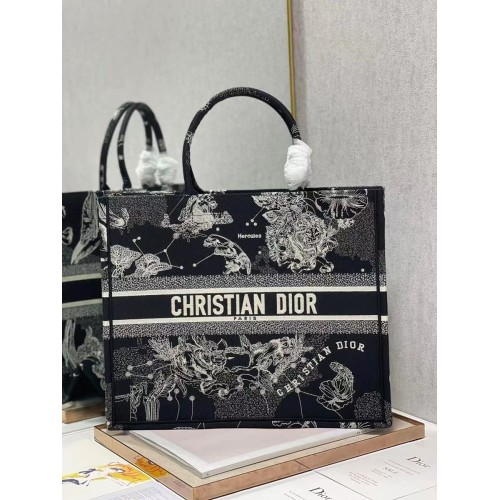 DIOR BOOK TOTE Embroidery C1286-31 black