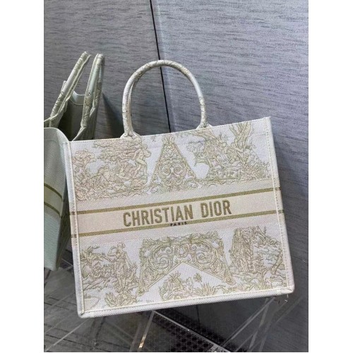 DIOR BOOK TOTE Embroidery C1286-7 cream