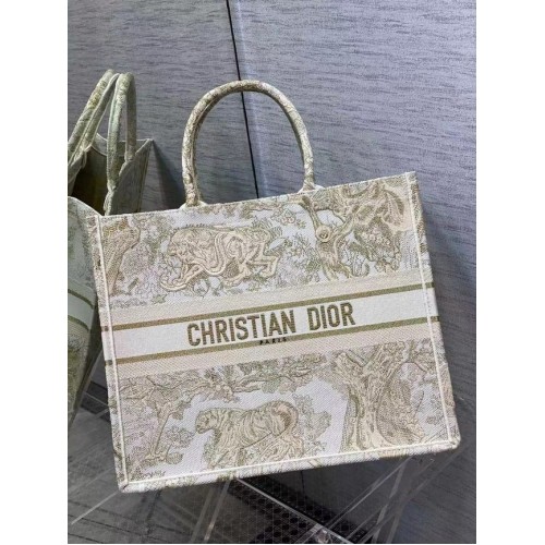 DIOR BOOK TOTE Embroidery C1286-8 cream