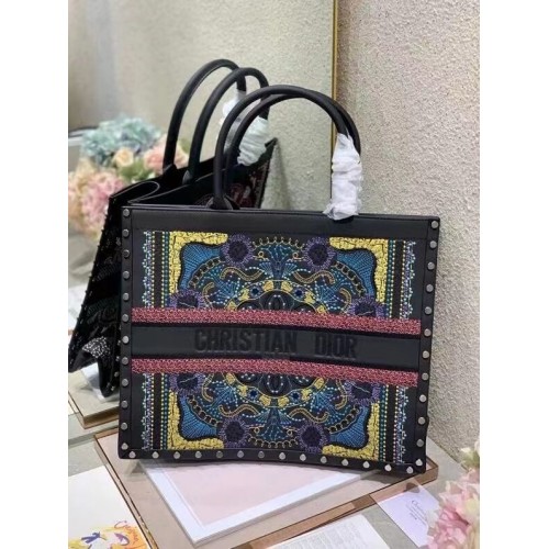 DIOR BOOK TOTE Multicolor Mizza Embroidery M1286ZRHM
