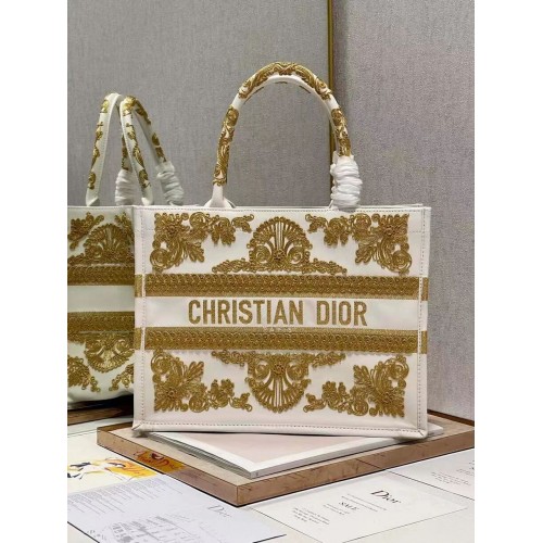 DIOR BOOK TOTE leather C1287-24 white