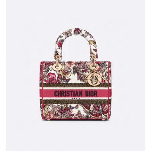 DIOR LADY D-LITE BAG Embroidery M0566BRE-10