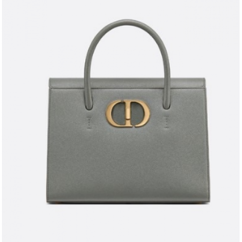 DIOR LARGE ST HONORE TOTE Grained Calfskin M9306UBAE gray