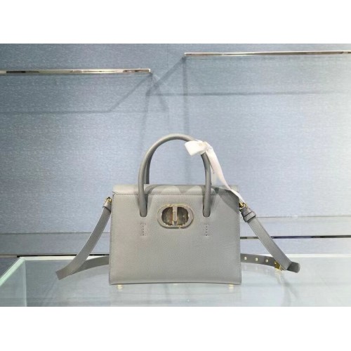 DIOR MEDIUM ST HONORE TOTE Grained Calfskin M9321UMBA  gray