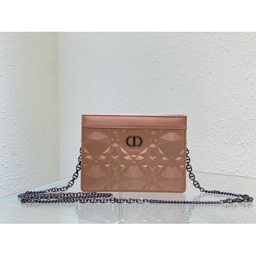 DIOR MINI BOBBY BAG Cannage Calfskin C2806 pink