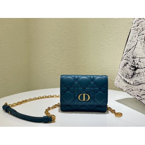 DIOR MINI BOBBY BAG Gradient Cannage Lambskin C0952 blue
