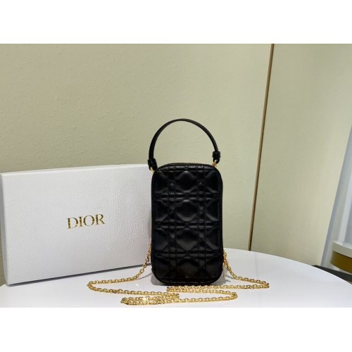 DIOR MINI BOBBY BAG Gradient Cannage Lambskin C0955 black
