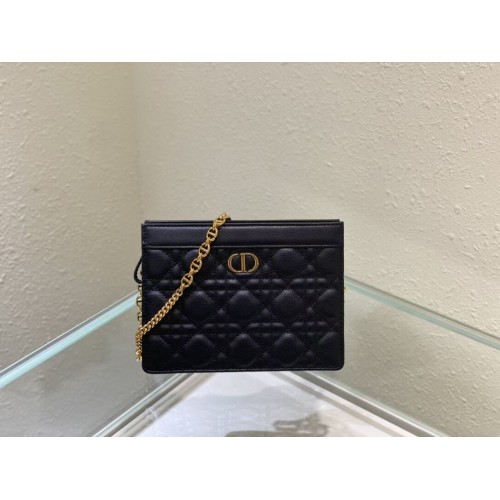 DIOR MINI BOBBY BAG Gradient Cannage Lambskin C4106 black