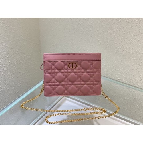 DIOR MINI BOBBY BAG Gradient Cannage Lambskin C4106 pink
