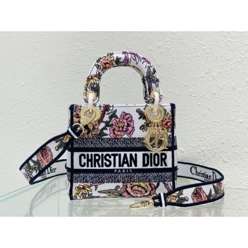 DIOR MINI LADY D-LITE BAG Embroidery M0500BZ-1