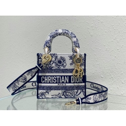DIOR MINI LADY D-LITE BAG Embroidery M0500BZ-2