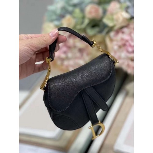 DIOR SADDLE BAG mini Goatskin C8160 black