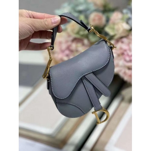DIOR SADDLE BAG mini Calfskin C8160 blue