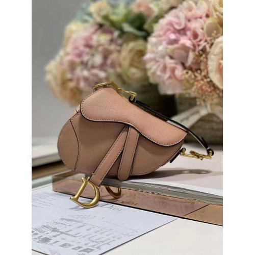 DIOR SADDLE BAG mini Calfskin C8160 pink