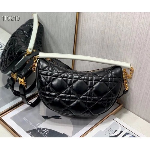 DIOR Shoulder Bag Cannage Lambskin C0616 black