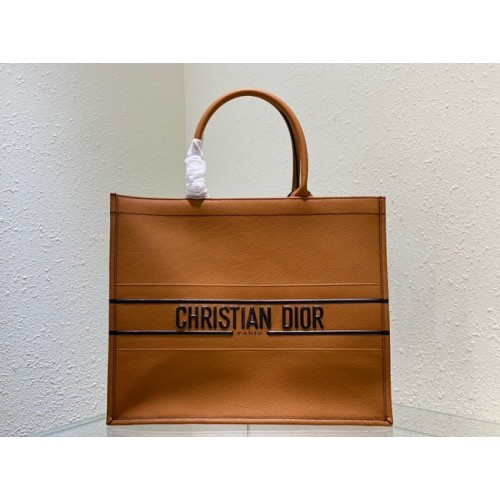 DIOR large leather tote Bag C1286-33 brown