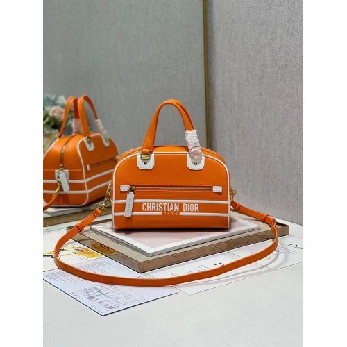 DIOR medium leather tote Bag C9200 orange