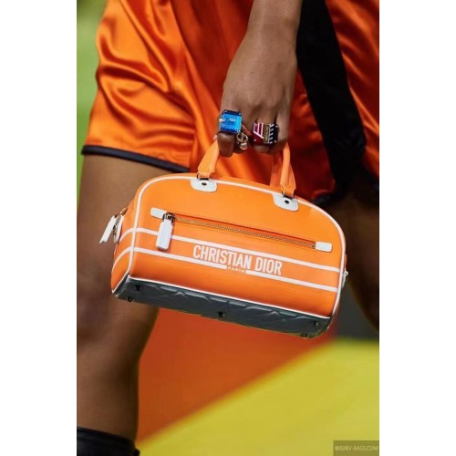 DIOR small Embossing leather tote Bag C9201 orange