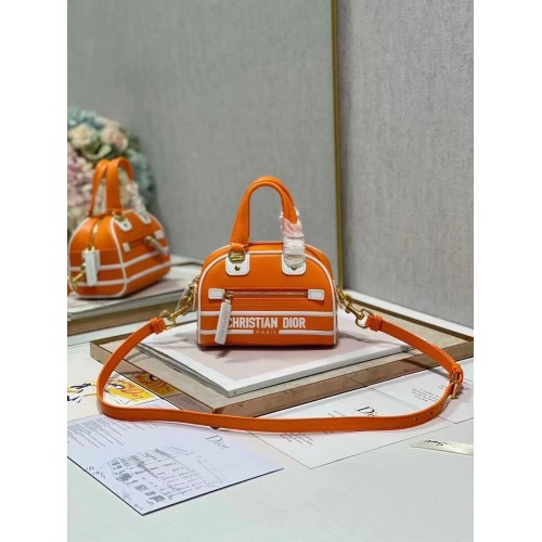 DIOR small leather tote Bag C9201 orange