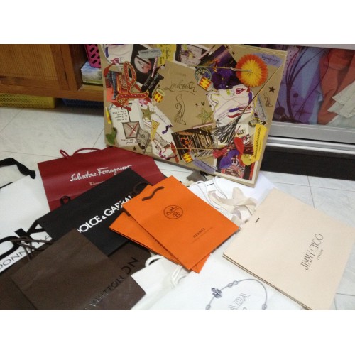 Designer Bags and Shoes Paper Shopper Bag