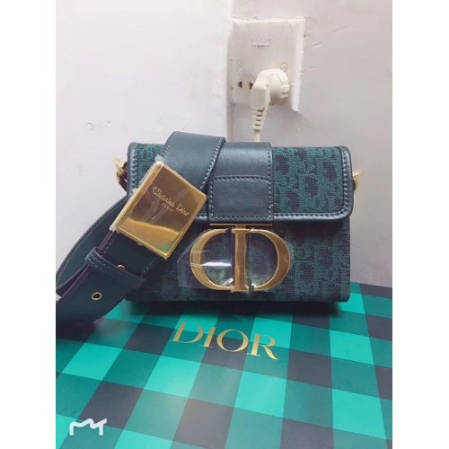 Dior 30 MONTAIGNE DIOR OBLIQUE BAG C1693 Green
