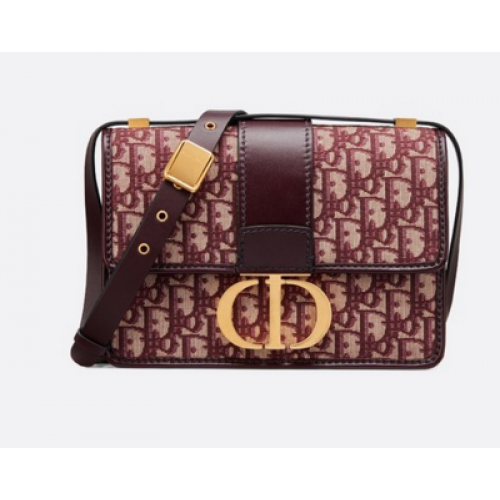 Dior 30 MONTAIGNE DIOR OBLIQUE BAG M9203 burgundy