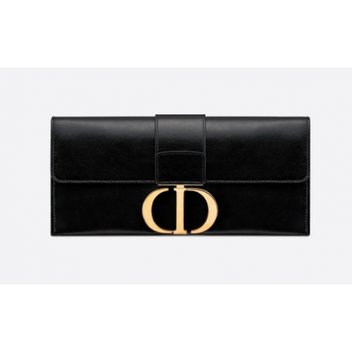 Dior 30 MONTAIGNE sheepskin leather Clutch bag M9206 black