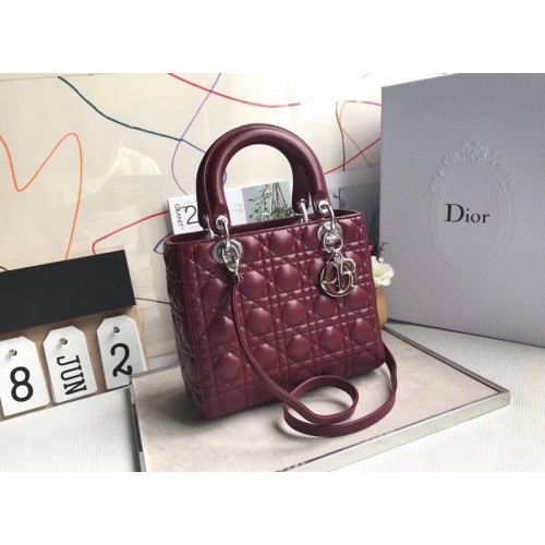 Dior Cannage Nano Lady Bag Original Leather CD3891 Vermillion