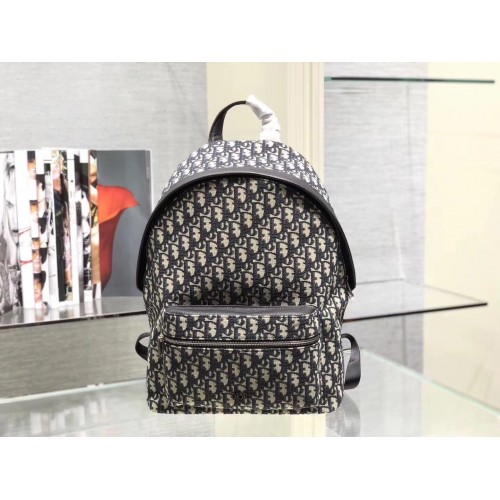 Dior Canvas Backpack Bag M04421 Black