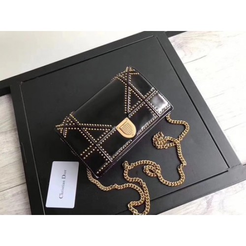 Dior Diorama Bag Original Patent Leather CD3709 Black