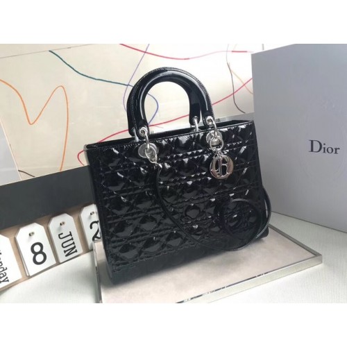 Dior GROTE LADY DIOR-TAS VAN LAMSLEER CBL44560 black
