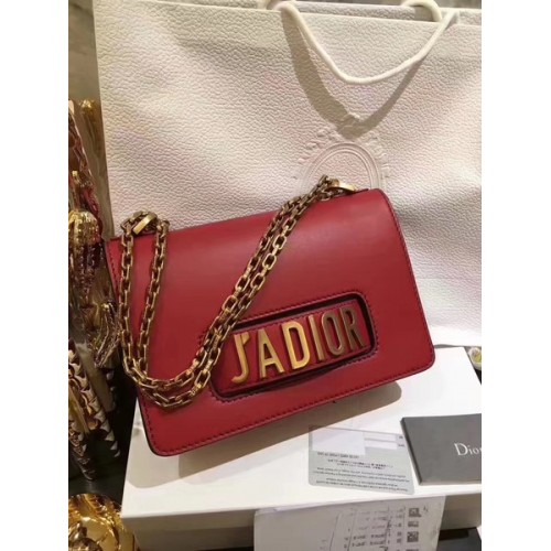 Dior JADIOR Flap Bag Calfskin CD9002 Red