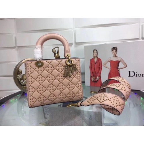 Dior Lady Dior Bag Original Sheeepskin Leather CD3892 Pink