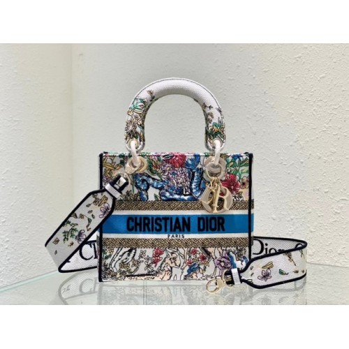 Dior MEDIUM LADY D-LITE BAG Embroidered M0565-12