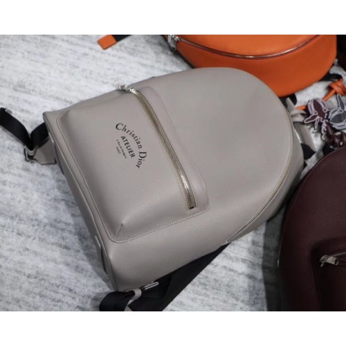 Dior Original Cowhide knapsack S0208 grey