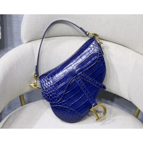 Dior SADDLE SOFT CALFSKIN BAG C9045 blue