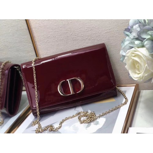 Dior leather Clutch bag M9205 Burgundy