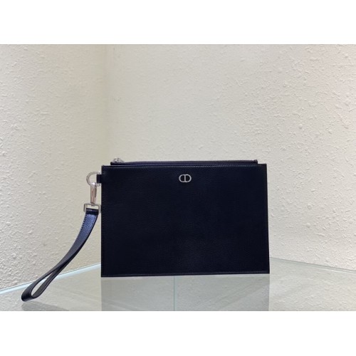 Dior small Lambskin Cluth Bag C6113 Black