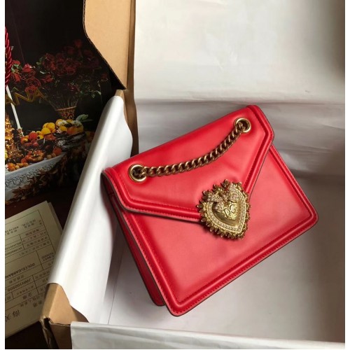 Dolce Gabbana Calfskin Leather 4046 red