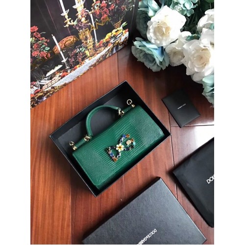 Dolce Gabbana Calfskin Tote Bags 1126 green
