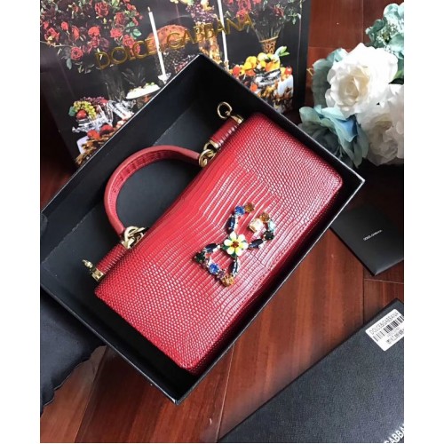 Dolce Gabbana Calfskin Tote Bags 1126 red