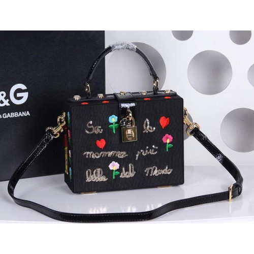 Dolce Gabbana Family Patch DOLCE BOX Bag DG4190 Black