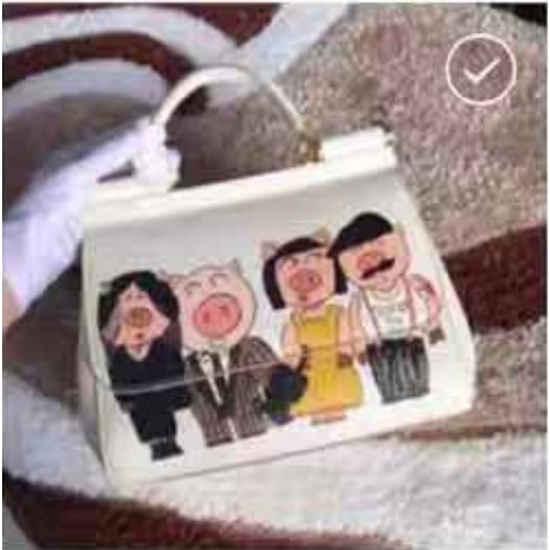 Dolce Gabbana Origianl Bag DG8633 Pig White