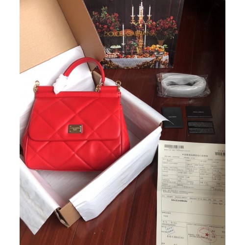 Dolce Gabbana Origianl Leather 4198 red