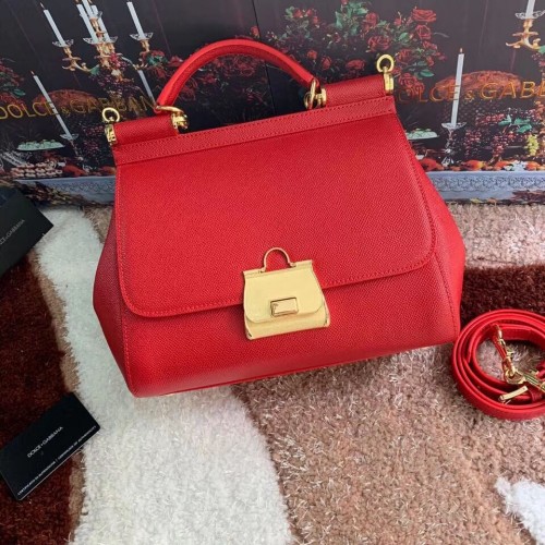 Dolce Gabbana Origianl Leather Bag 4131 red