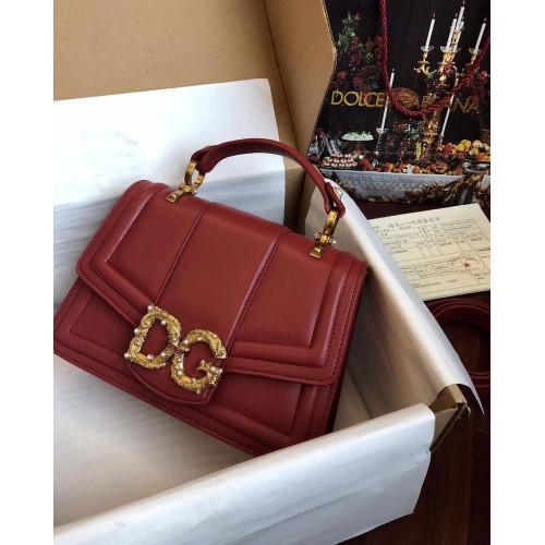 Dolce Gabbana Origianl Leather Bag 4916 Red