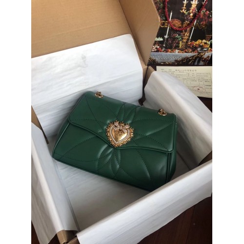 Dolce Gabbana Origianl Leather Bag 4919 green